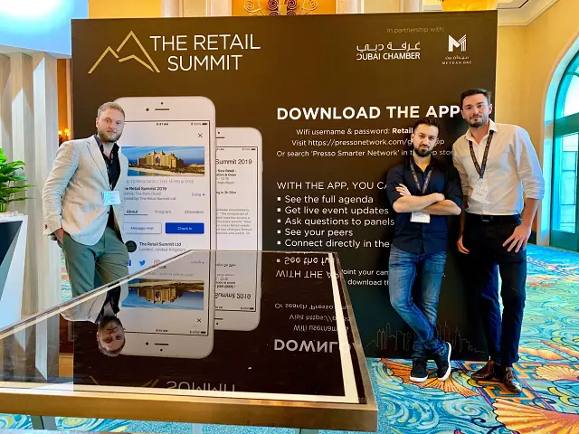 Presso Network Team at The Retail Summit 2019 in Dubai